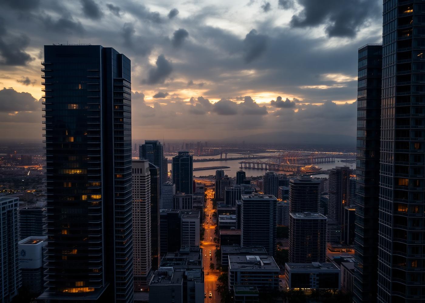 Miami South Florida commercial real estate skyline